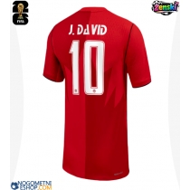 Ženski Nogometni dresi Kanada Jonathan David #10 Domači SP 2026 Kratek Rokav